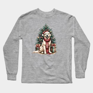 Christmas is Golden with Golden Retriever Long Sleeve T-Shirt